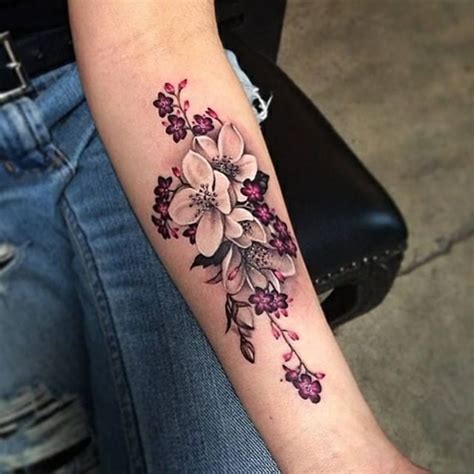 blumen tattoo|krhenkopf mit blumen tattoo pinterest.